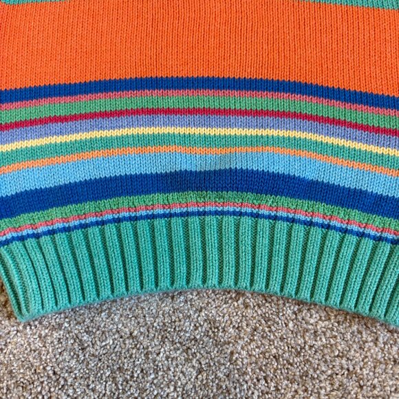 Polo Ralph Lauren Knit Sweater Striped Size 7 Colourful Kids Boys - Picture 5 of 9